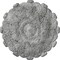 Ekena Millwork Durham Ceiling Medallion (Fits Canopies up to 4 1/4"), 31"OD x 1 1/2"P, Ultra Pure White Crackle CM31DUUWC - alternate 1